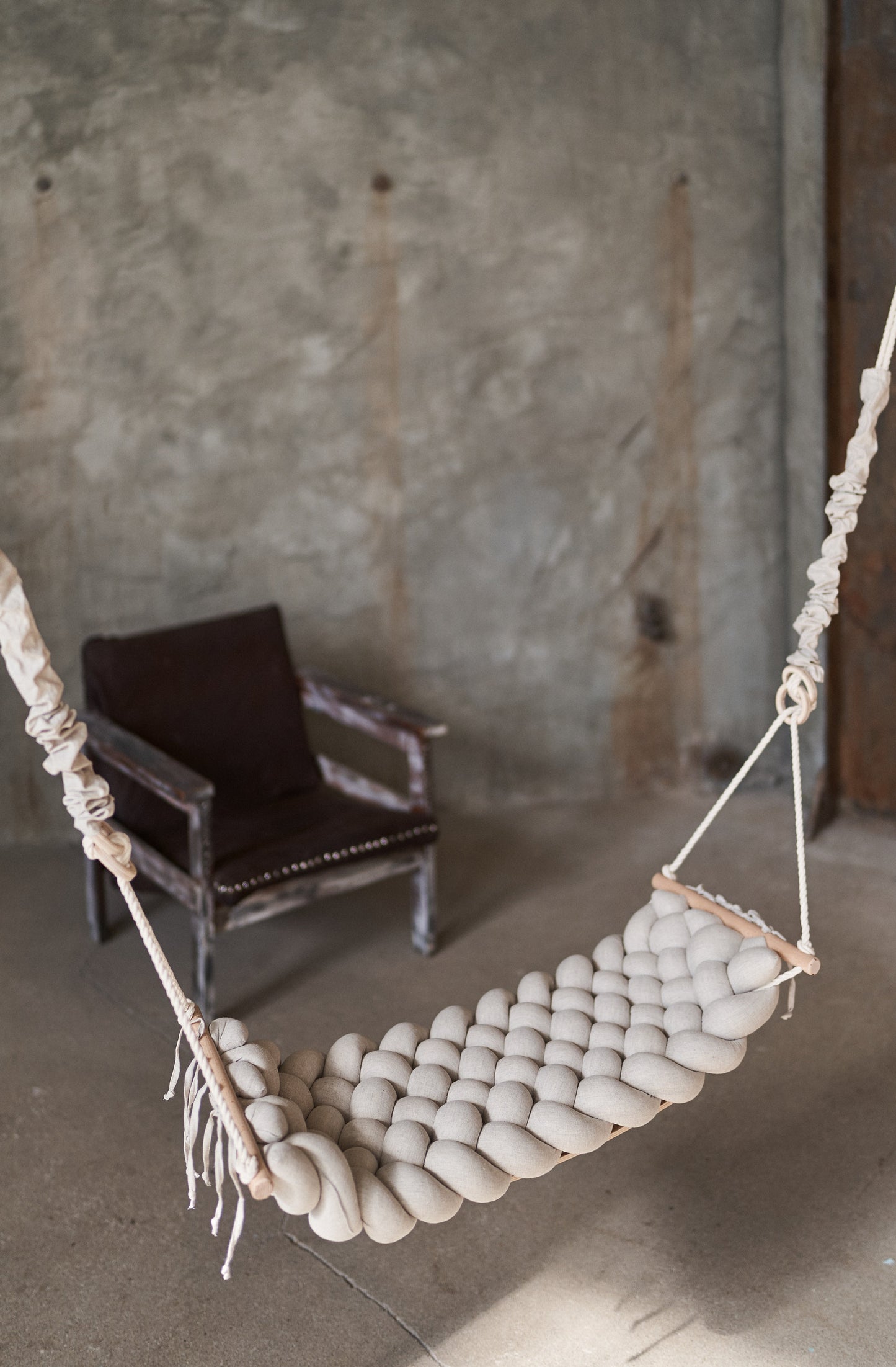 indoor swings for adults and kids. Natural materials