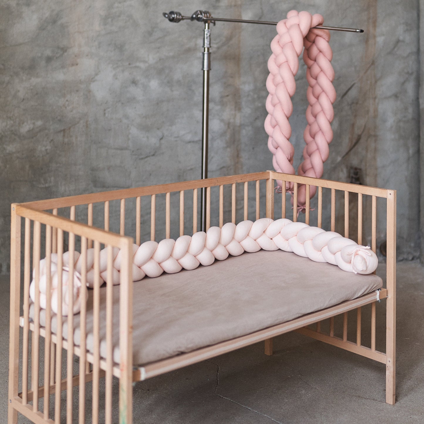 Braided Crib Bumper - Available in 6 Colors and 4 Sizes – BlueBird